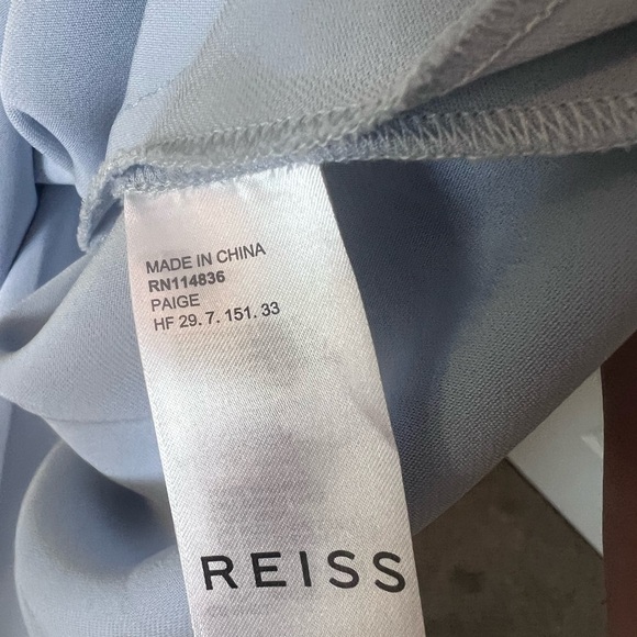 Reiss Paige - Fit-And-Flare Midi Dress In Pale Blue, Womens, size 10 - Picture 5 of 5